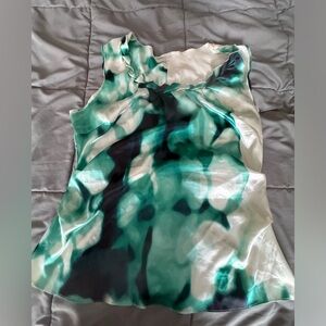 Tahari green Silk blouse top